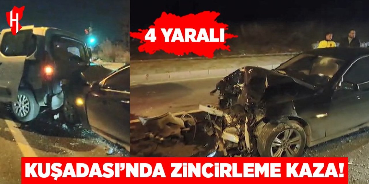 Kuşadası’nda trafik kazası: 4 yaralı