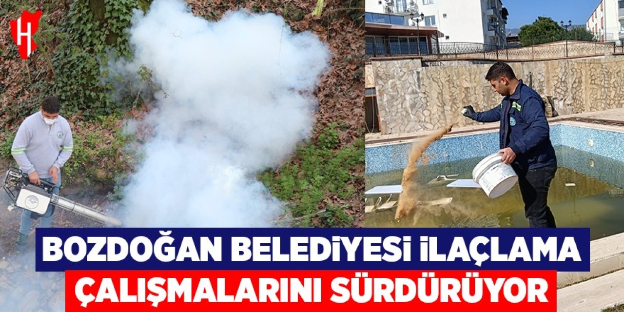 Bozdoğan Belediyesi ilaçlama çalışmalarını aralıksız sürdürüyor