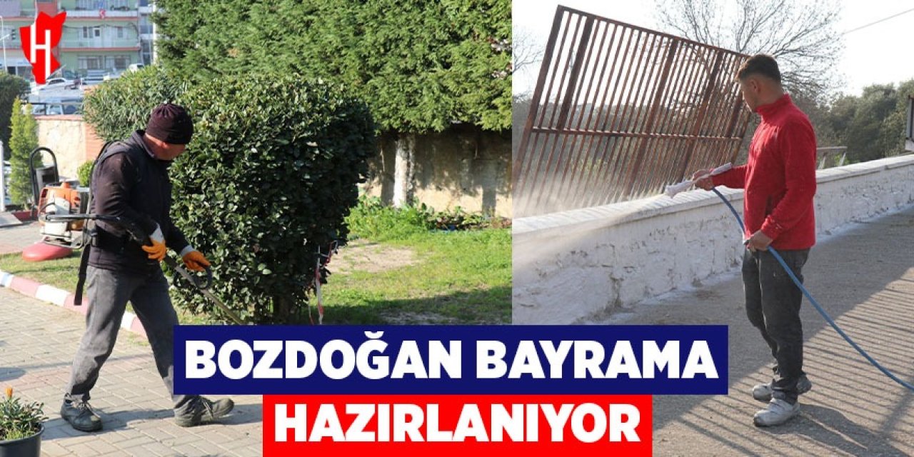 Bozdoğan bayrama hazırlanıyor