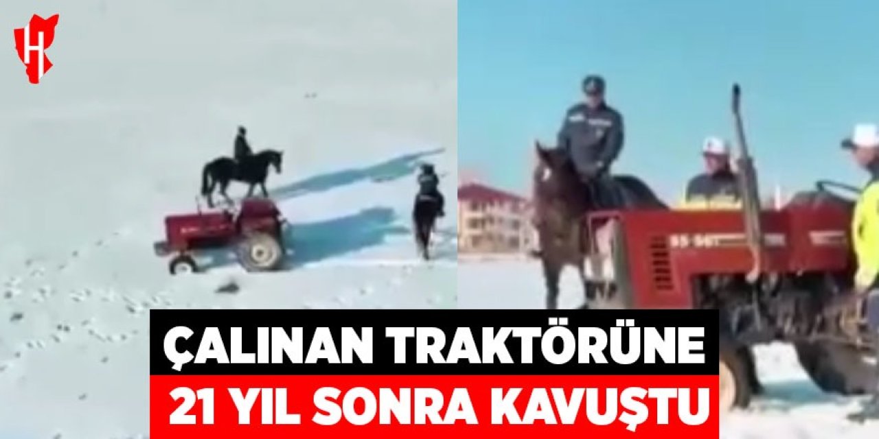 Çalınan traktörüne 21 yıl sonra kavuştu