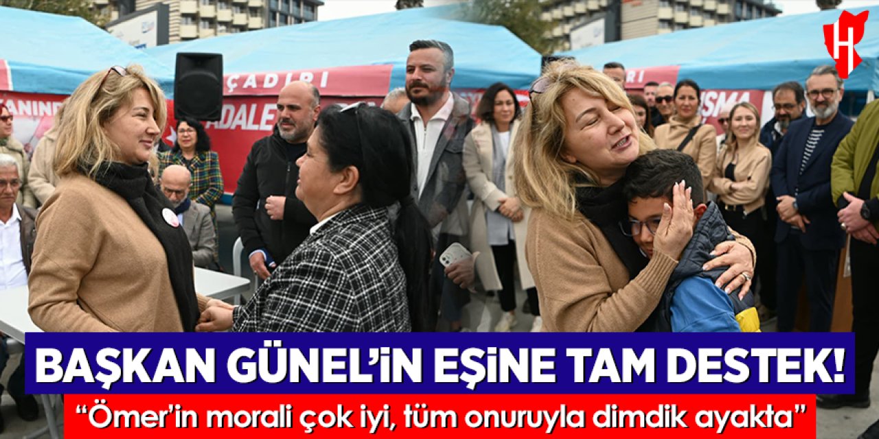 Başkan Günel’in eşine tam destek!