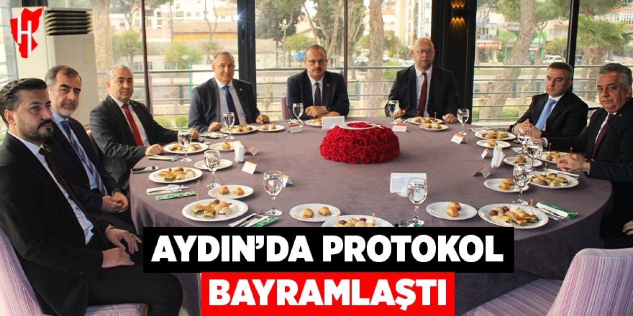 Aydın protokolü bayramlaştı