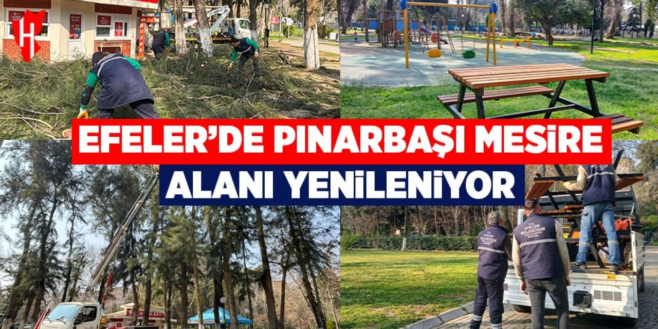 Efeler'de Pınarbaşı Mesire Alanı yenilendi
