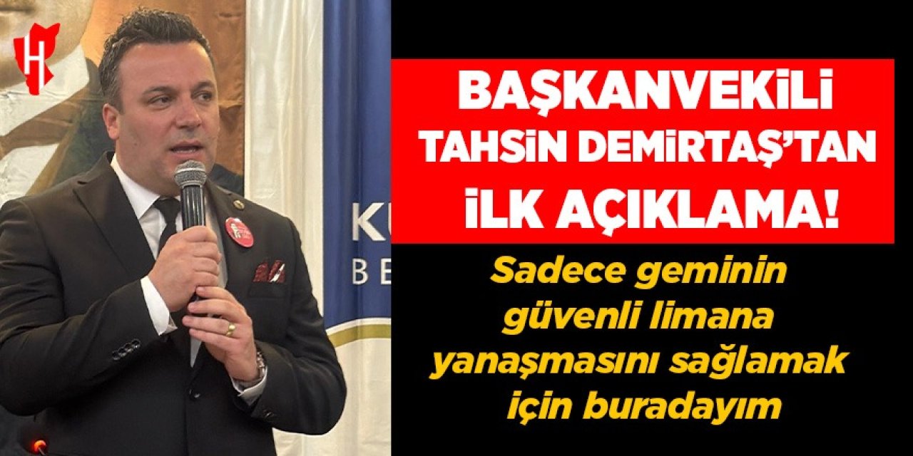 Başkanvekili Demirtaş'tan ilk açıklama: 
