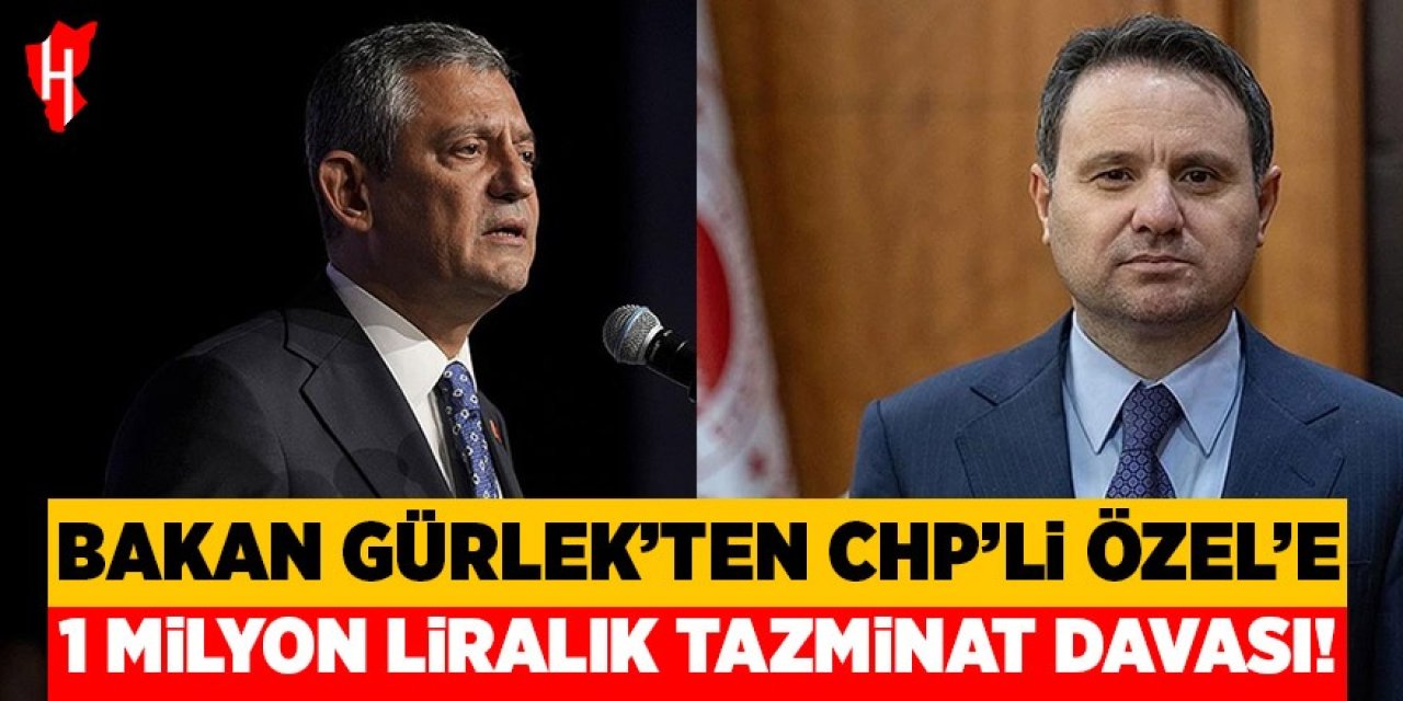 Bakan Gürlek'ten Özel hakkında suç duyurusu ve tazminat davası