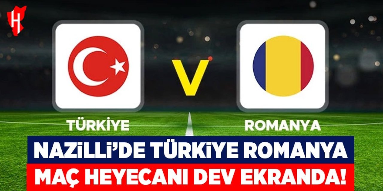 Nazilli'de maç heyecanı dev ekranda