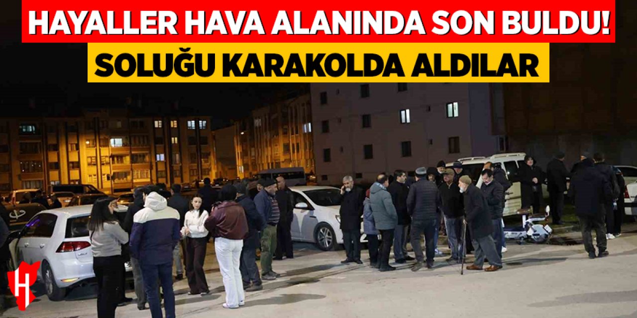 Umre hayalleri hava alanında son buldu: Soluğu karakolda aldırlar