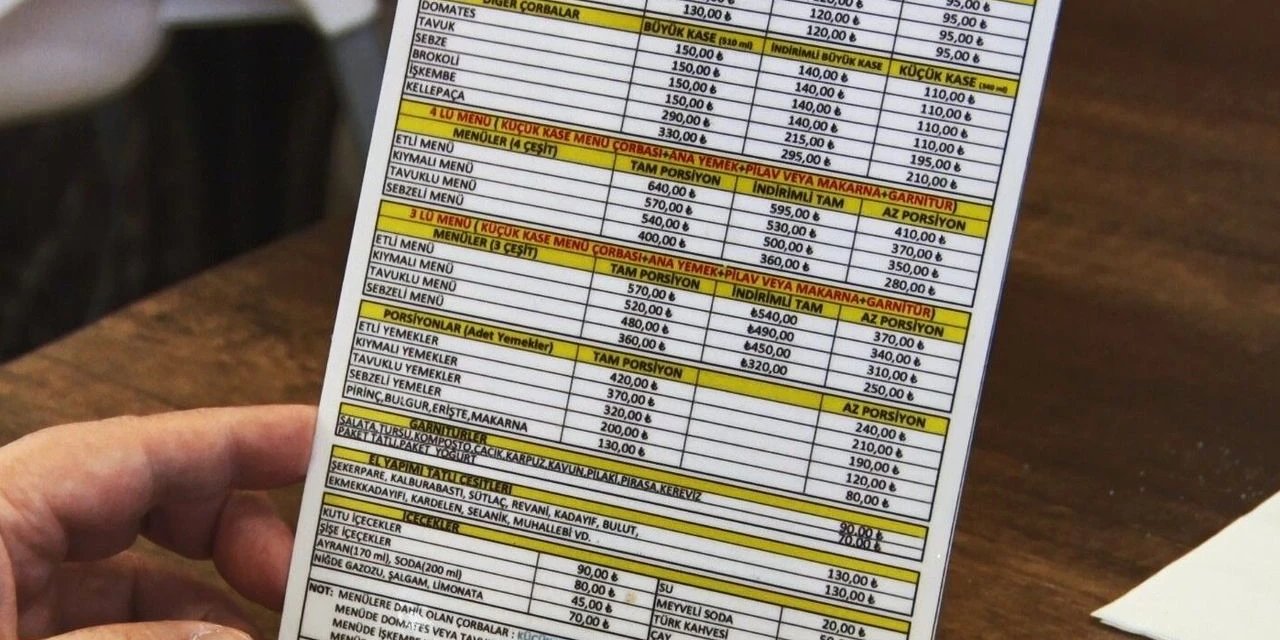 Gıda etiketlemesinde yeni dönem: Menüde içerik ve kalori zorunlu olacak