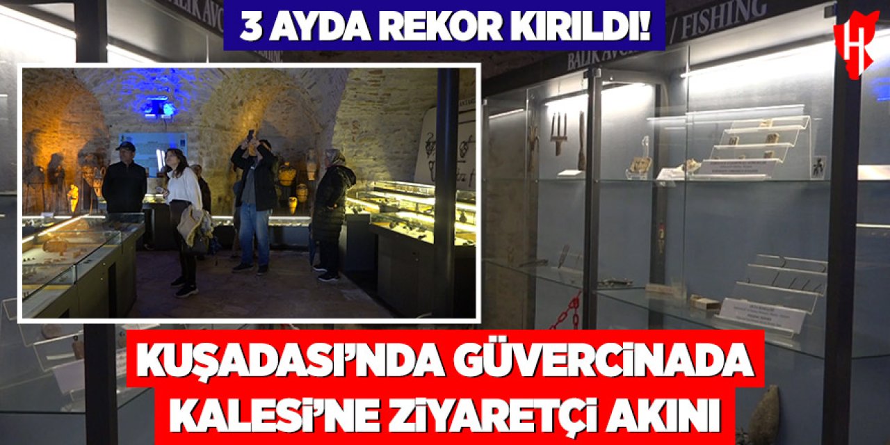 Kuşadası’nda Güvercinada Kalesi’ne ziyaretçi akını: 3 ayda rekor ziyaretçi