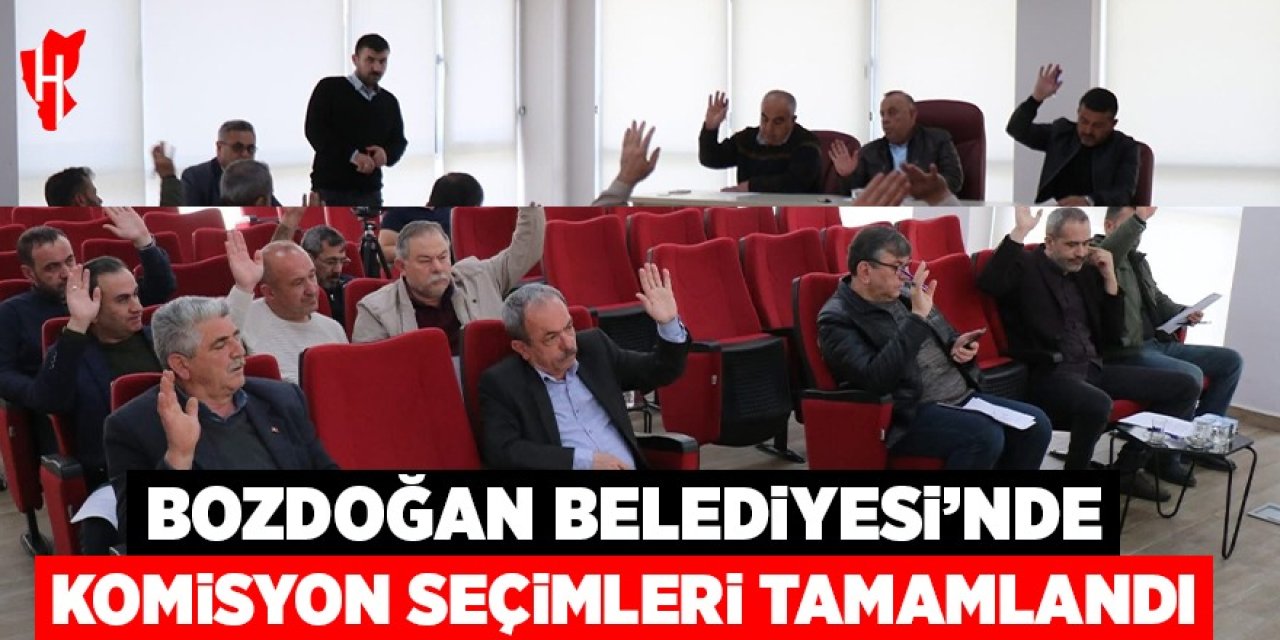 Bozdoğan Belediyesi’nde komisyon seçimleri tamamlandı
