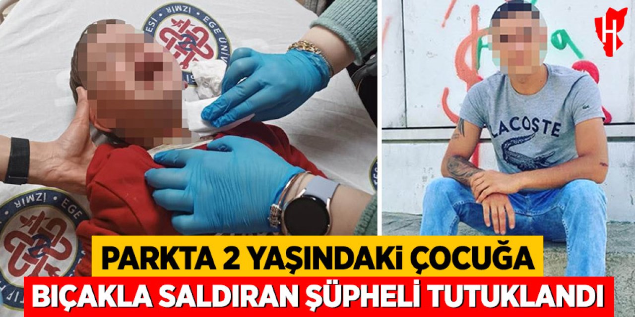 Parkta 2 yaşındaki çocuğa bıçakla saldıran şüpheli tutuklandı