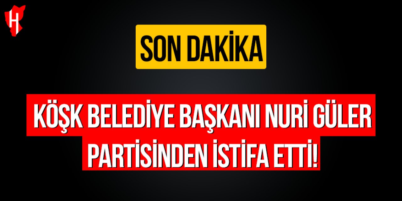 Köşk Belediye Başkanı Nuri Güler partisinden istifa etti