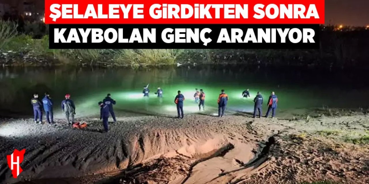 Şelaleye girdikten sonra kaybolan genç aranıyor