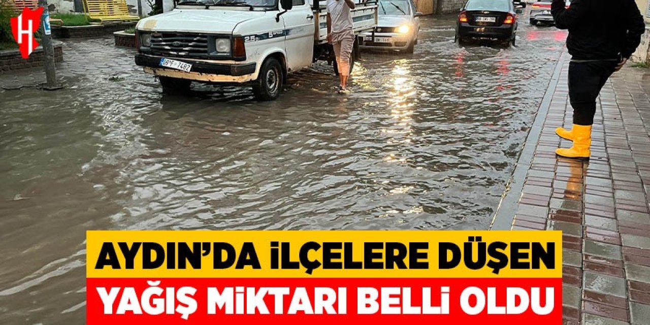 Aydın'da ilçelere düşen yağış miktarı belli oldu
