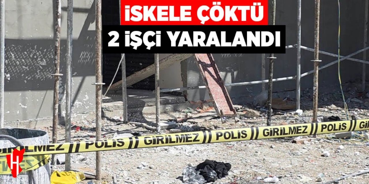 İskele çöktü: 2 işçi yaralandı