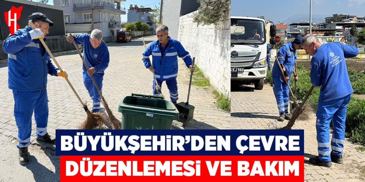 Aydın Büyükşehir’den, çevre düzenleme ve bakım çalışması
