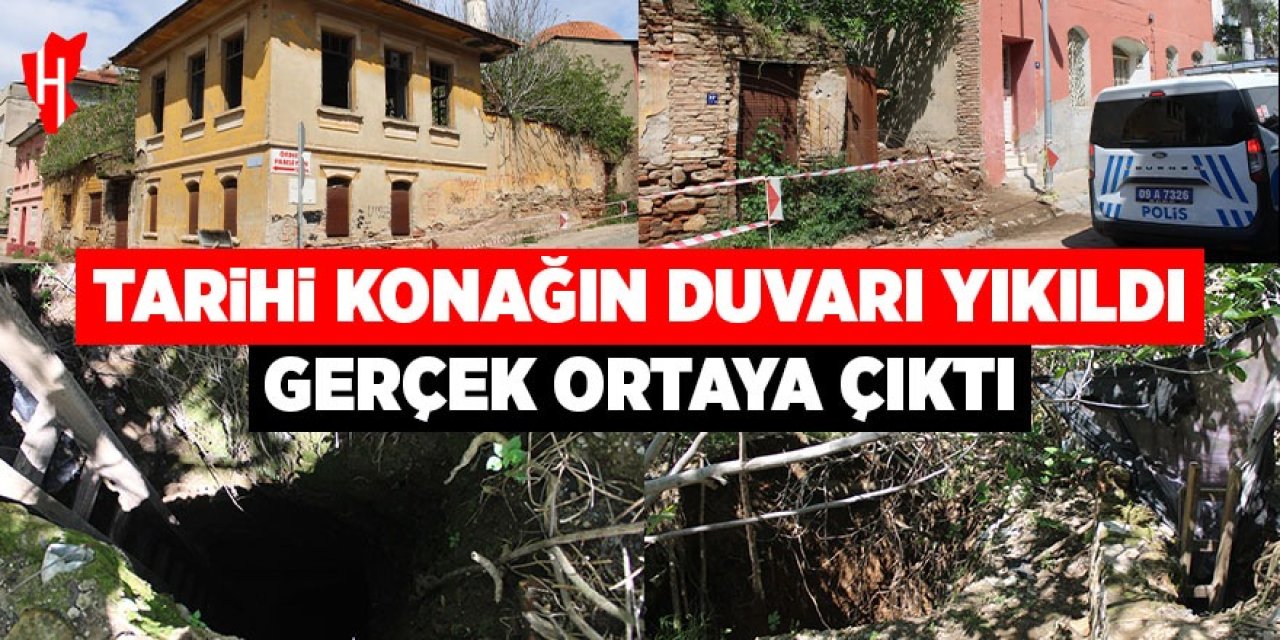 Aydın'daki tarihi konağın duvarı yıkıldı, gerçek ortaya çıktı