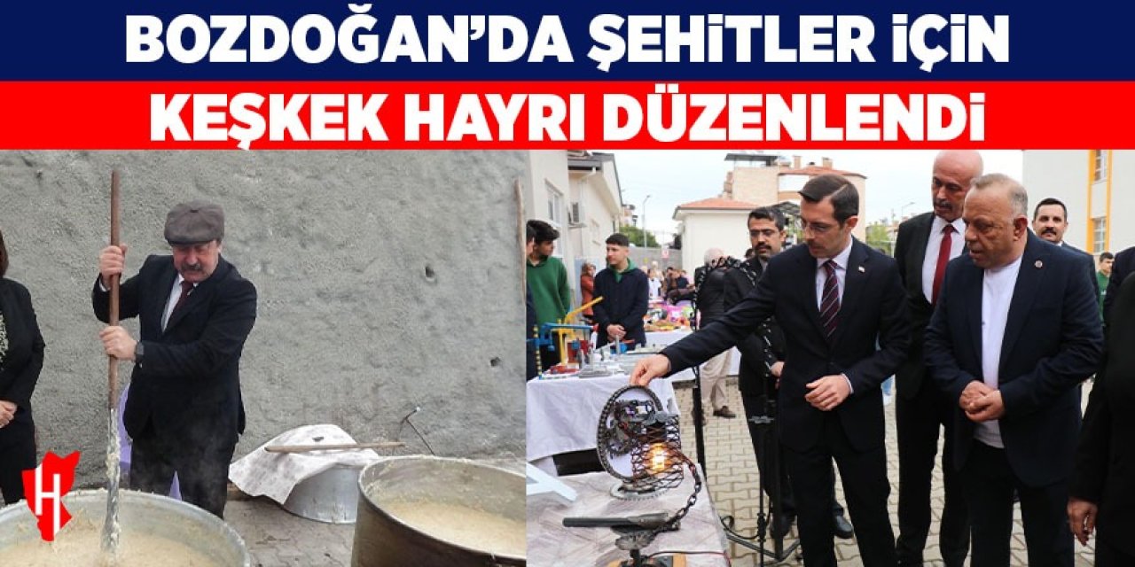 Bozdoğan’da şehitler için 8 bin kişilik Keşkek Hayrı düzenlendi