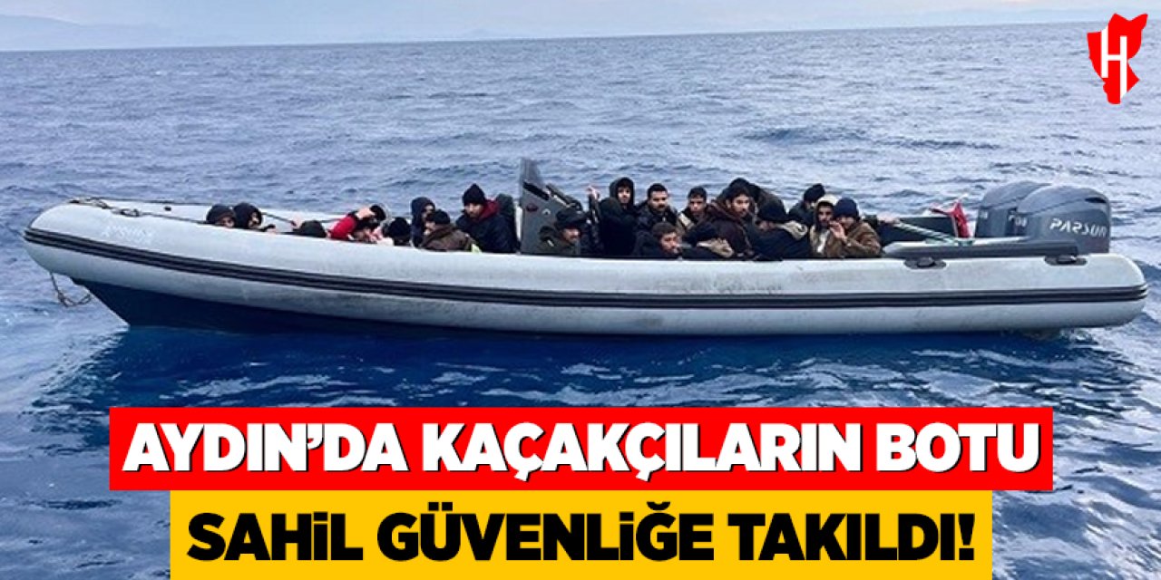Aydın'da kaçakçılarıın botu sahil güvenliğe takıldı