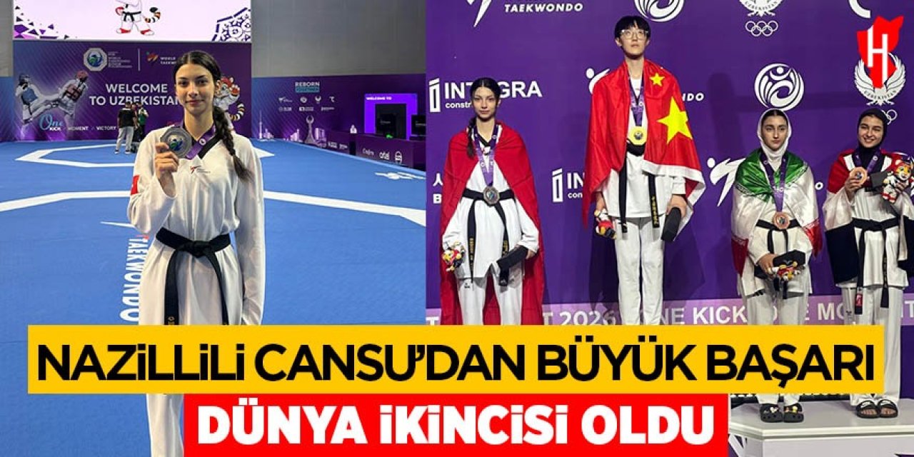 Nazillili Cansu'dan büyük başarı: Dünya ikincisi oldu