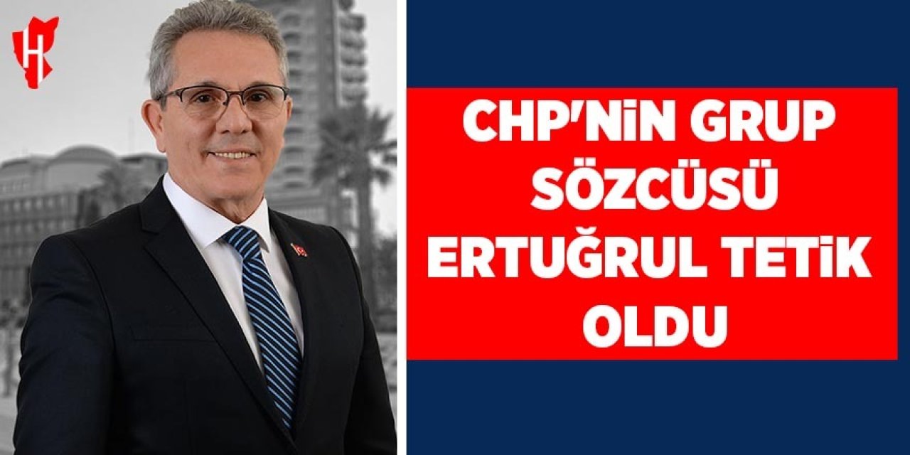 CHP’nin grup sözcüsü Ertuğrul Tetik oldu