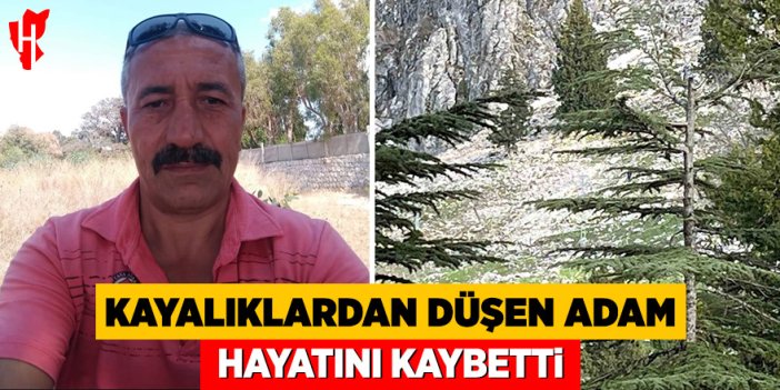 Kayalıklardan düşen adam hayatını kaybetti