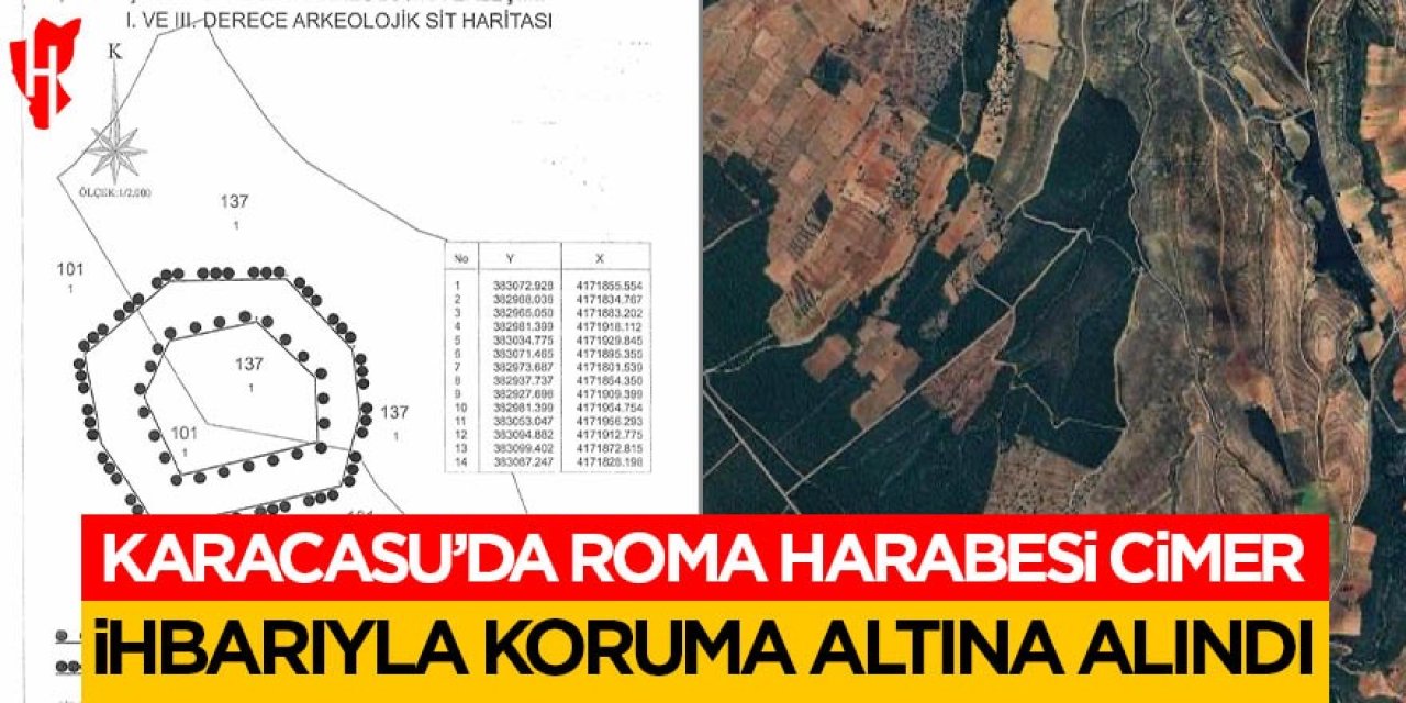 Karacasu’da Roma harabesi CİMER ihbarıyla koruma altına alındı!