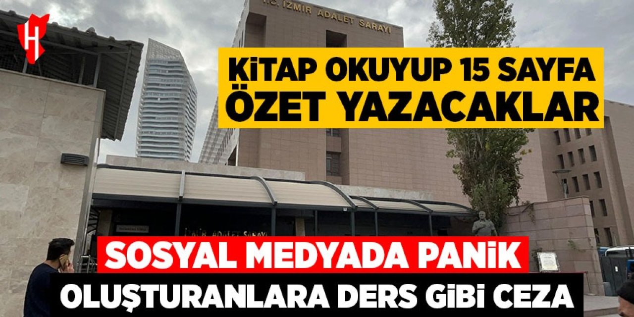 Sosyal medyada panik oluşturanlara ders gibi ceza: Kitap okuyup 15 sayfa özet yazacaklar