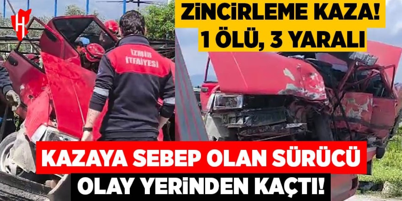 Zincirleme kaza: 1 ölü, 3 yaralı