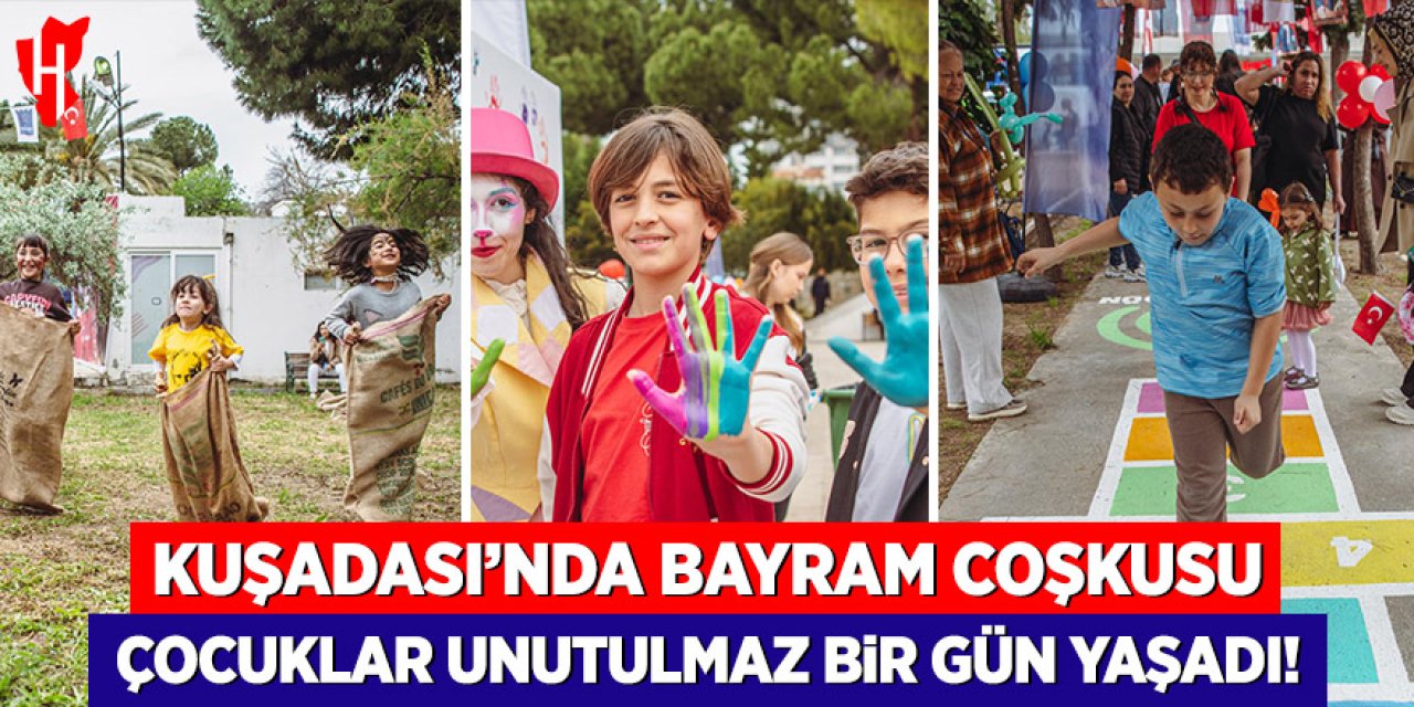 Kuşadası’nda bayram coşkusu sokağa taştı: Çocuklar unutulmaz bir gün yaşadı