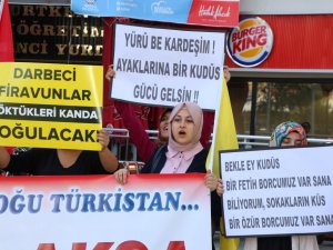 Nazilli’de Mescid-i Aksa’ya Saldırı Protestosu