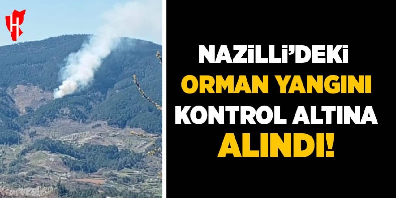 Nazilli'deki orman yangını kontrol altına alındı