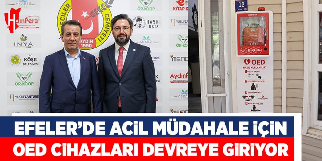 Efeler’de acil müdahale için OED cihazları devreye giriyor