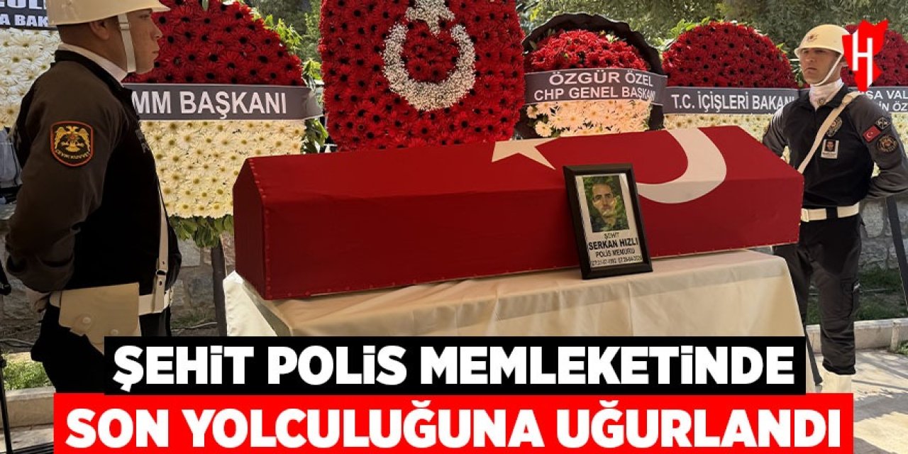 Şehit polisin cenazesinde gözyaşları sel oldu