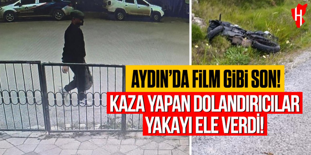 Aydın’da film gibi son: Kaza yapan dolandırıcılar yakayı ele verdi