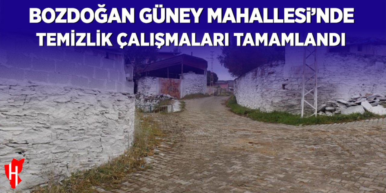 Bozdoğan Güney Mahallesi’nde temizlik çalışmaları tamamlandı