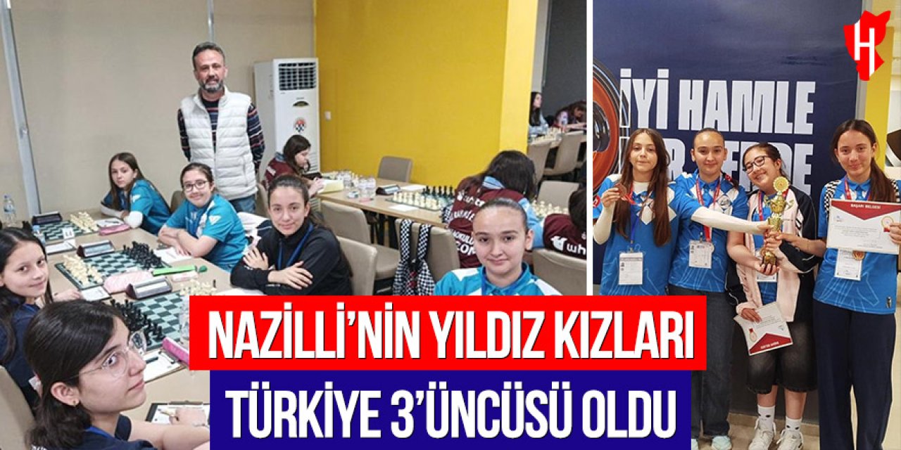 Nazilli’nin yıldız kızları Türkiye 3’üncüsü oldu