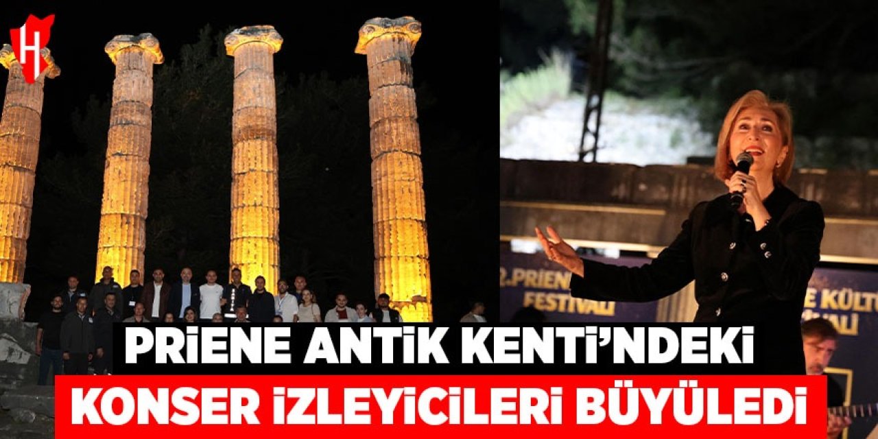 Priene Antik Kenti'ndeki konser izleyicileri büyüledi