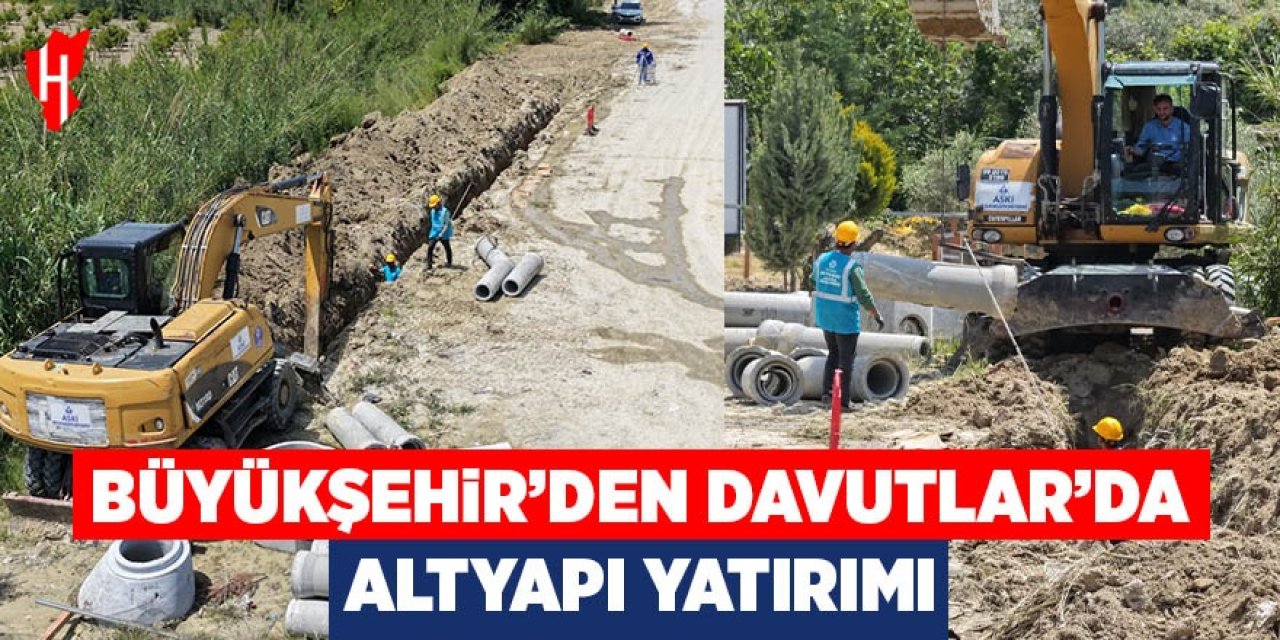 Aydın Büyükşehir’den Davutlar’da altyapı yatırımı