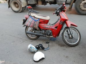 Kask Hayat Kurtardı