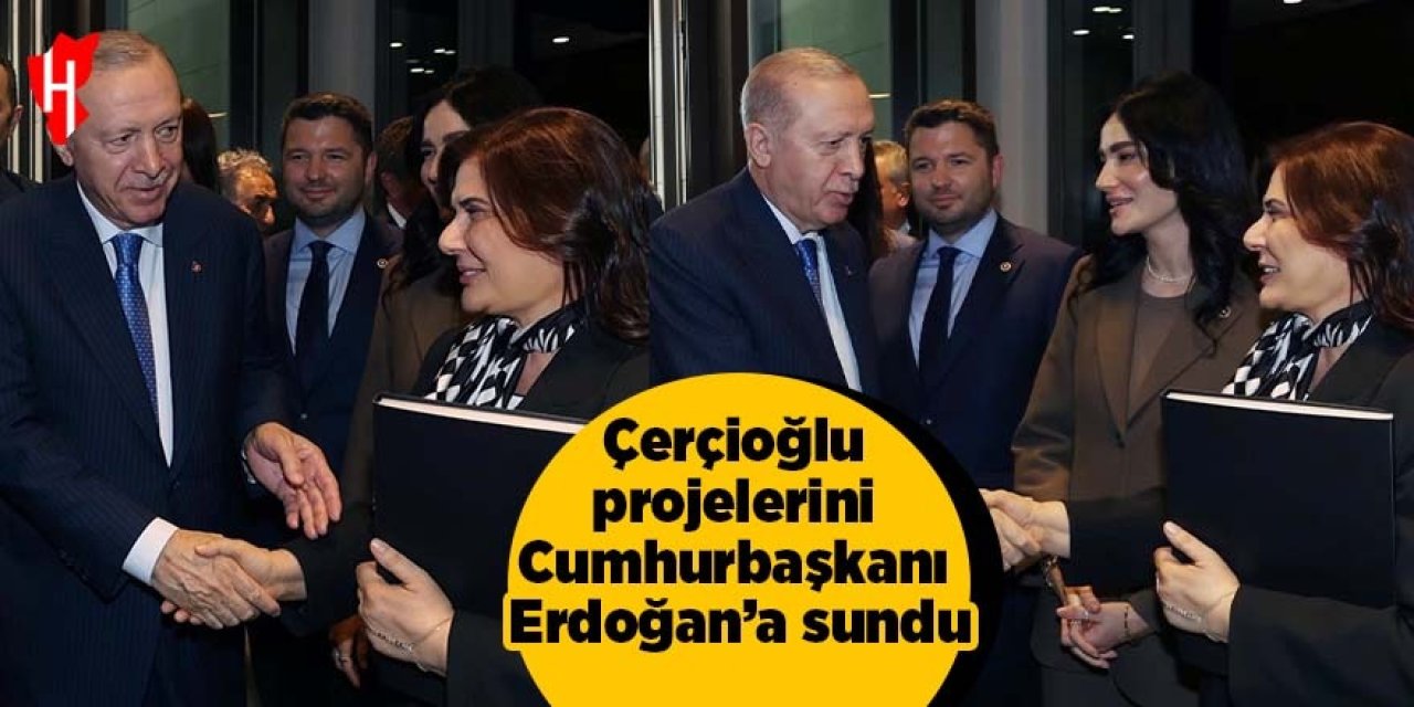 Çerçioğlu projelerini Cumhurbaşkanı Erdoğan’a sundu