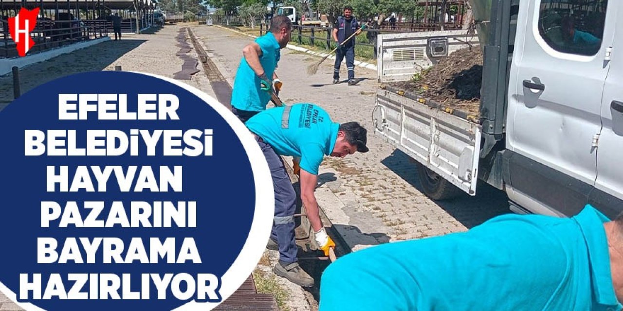 Efeler Belediyesi,  hayvan pazarını bayrama hazırlıyor