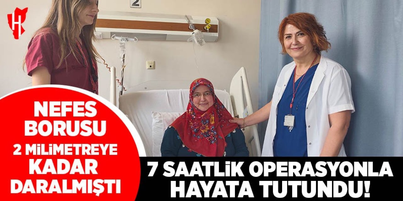 Genç kadın 7 saatlik kritik operasyonla hayata tutundu