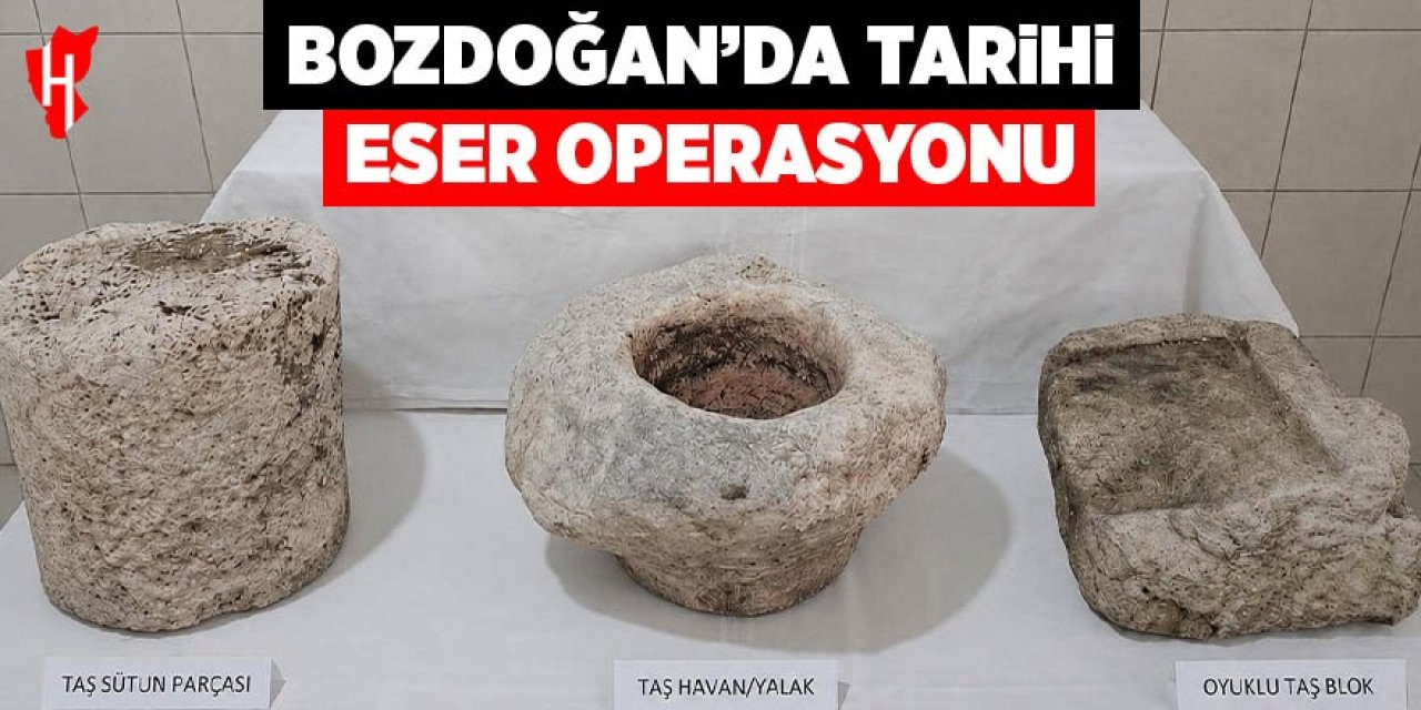 Bozdoğan’da tarihi eser operasyonu