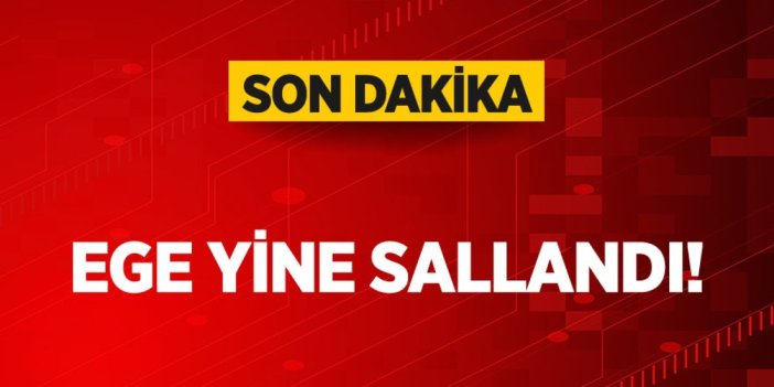 Ege'de 4.3. büyüklüğünde deprem!