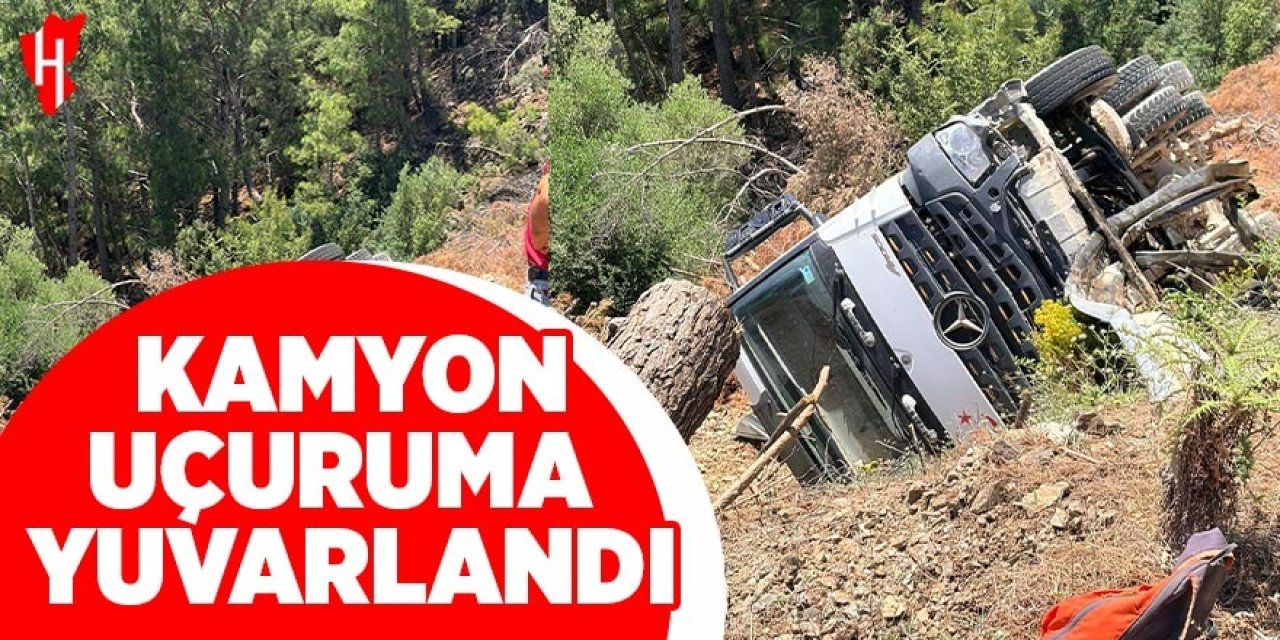 Kamyon uçuruma yuvarlandı: 1 yaralı