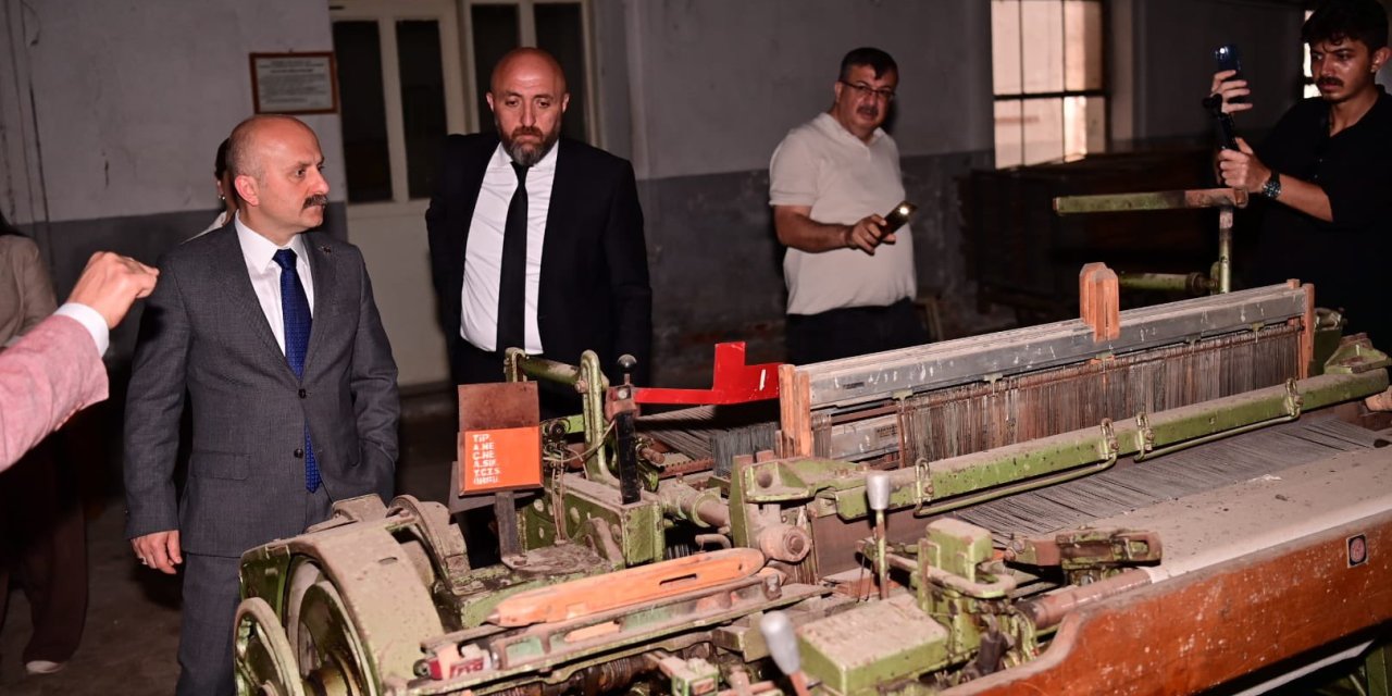 Vali Varol Sümerbank Nazilli Basma Fabrikası’nı ziyaret etti