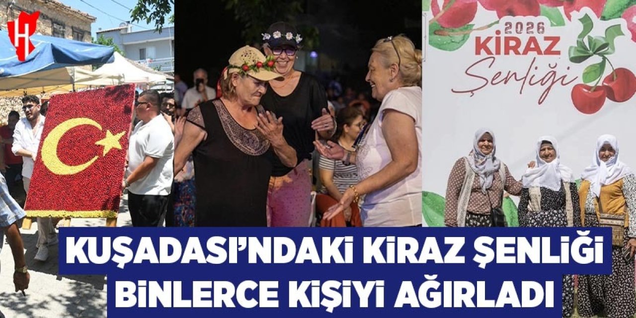 Kuşadası'ndaki Kiraz Şenliği binlerce ziyaretçiyi ağırladı