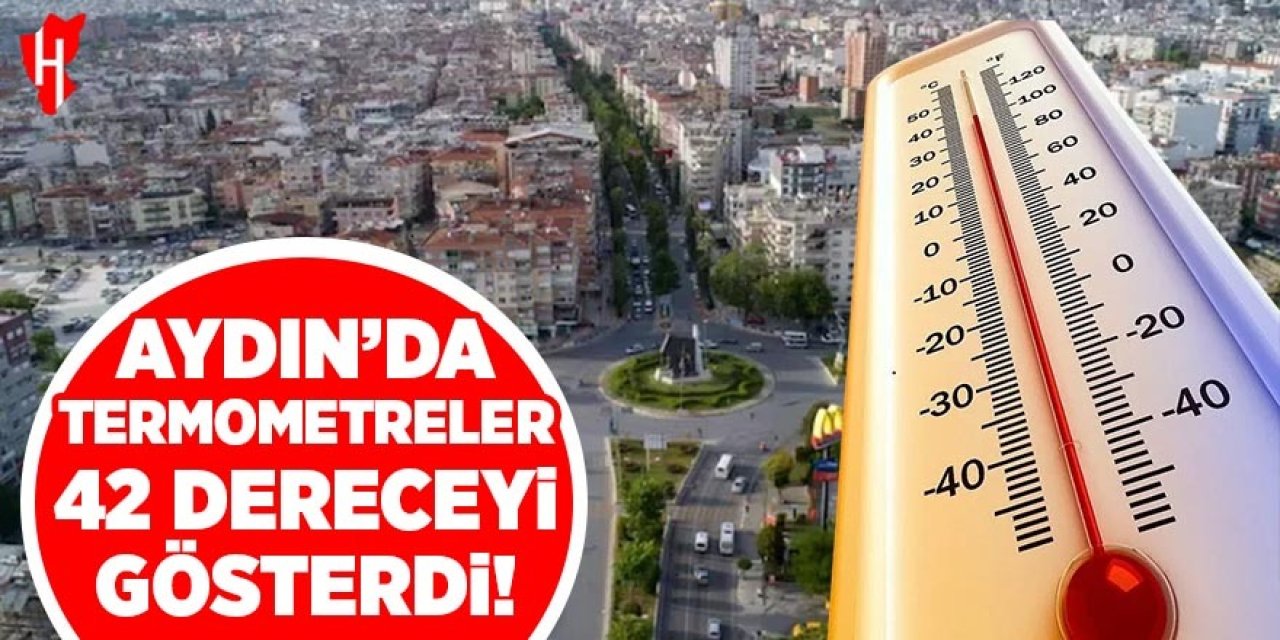 Aydın'da Haziran sıcağı: Termometreler 42 dereceyi
