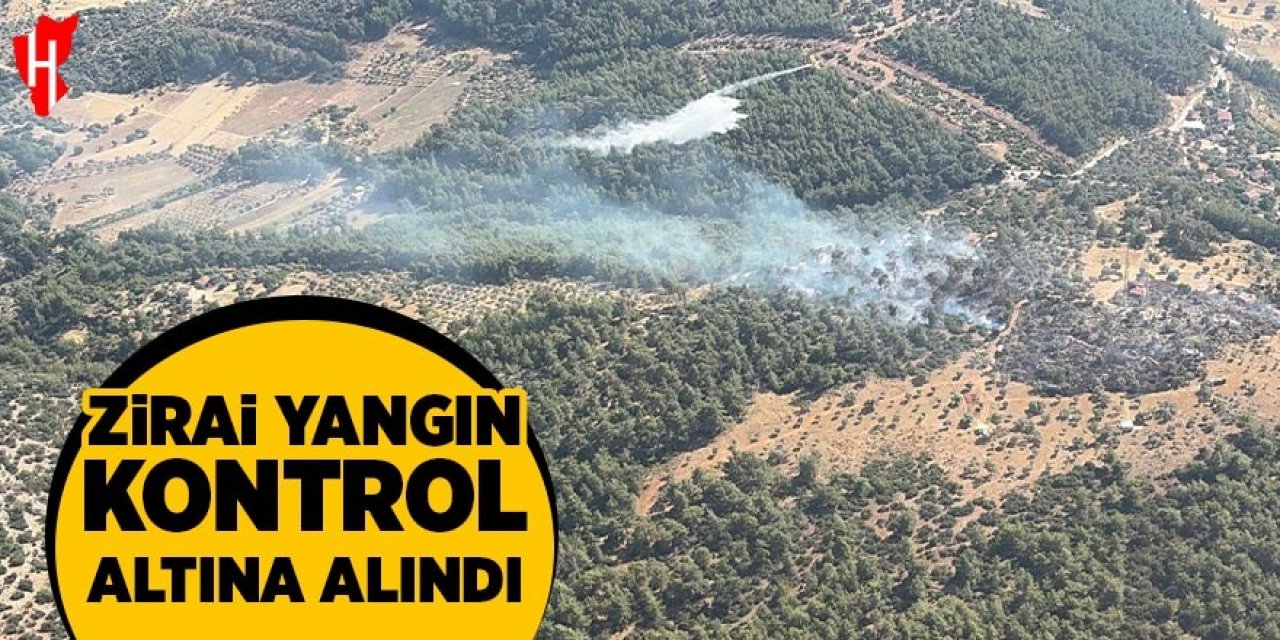 Zirai yangın kontrol altına alındı